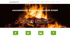 Desktop Screenshot of normatherm-kaminofen.com