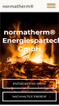 Mobile Screenshot of normatherm-kaminofen.com