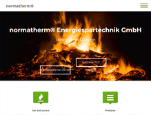 Tablet Screenshot of normatherm-kaminofen.com